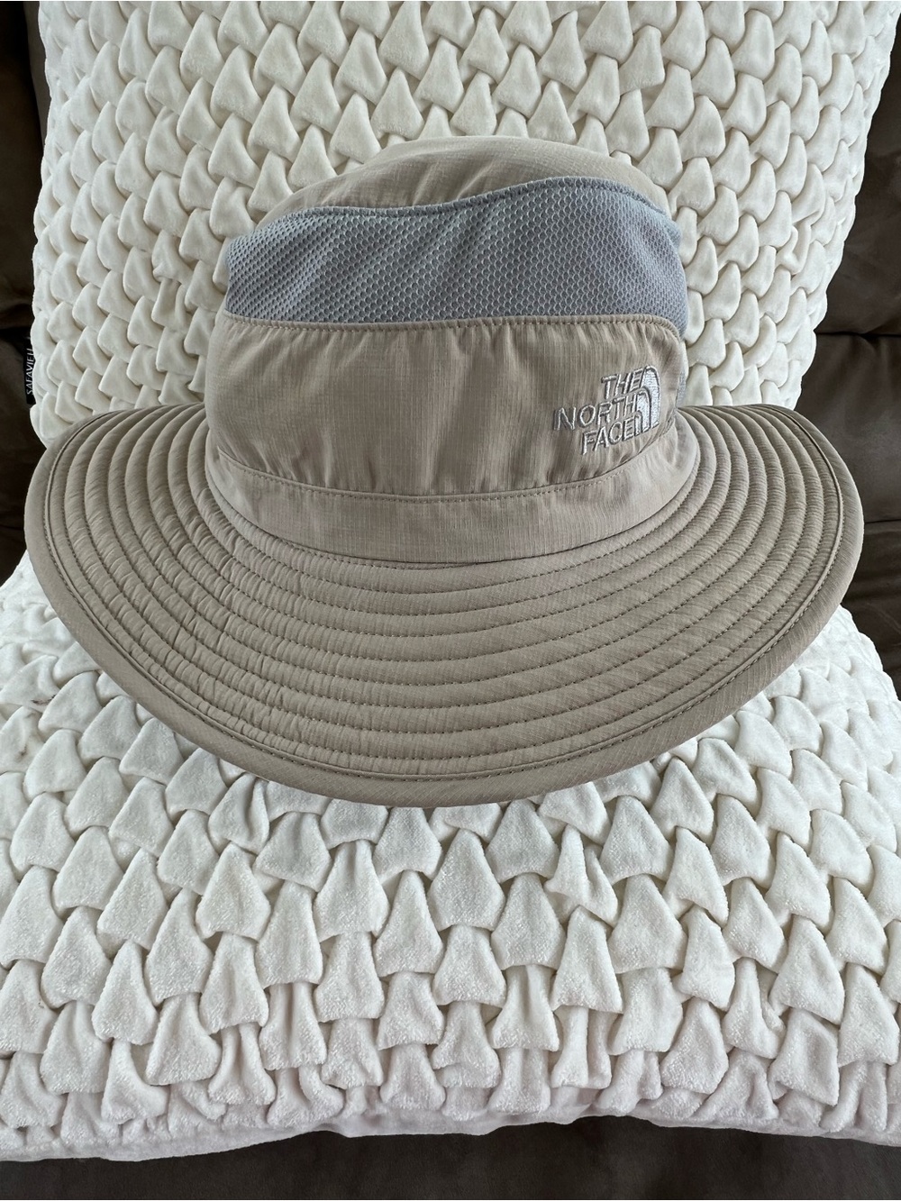 The North Face Tan Boonie Hat with Gray Vent Panel